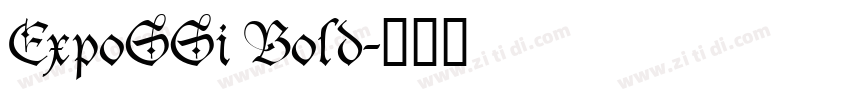 ExpoSSi Bold字体转换
